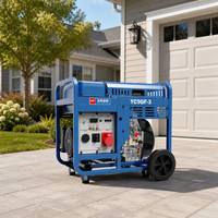Générateur diesel à châssis ouvert de marque Yuchai 9 kW YC9GF-3 230 V 400 V monophasé/triphasé pour l'exportation