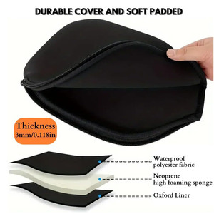 Carbon Fiber Pickleball Paddle 13.4 Mm Thickness Anti <b>Slip</b> Handle Training With <b>Nylon</b> Carry Bag Standard Shape - Product Image 5