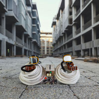 Respirateur électrique à tube long pour 4 personnes, avec tuyau de 20 m, 220 V, masque de sécurité intégral à air comprimé, PVC, pour la lutte contre les incendies