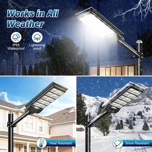 Wholesale China Manufacturers 1200W High Power Integrated ABS Waterproof Ip65 Led <b>Solar</b> Street <b>Light</b> with Sensor for Road - Product Image 5