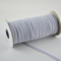 Lanke Vente en gros Commande personnalisée Bande élastique tricotée Rouleau de ceinture Bande élastique rouleau Bande élastique tressée plate pour vêtements