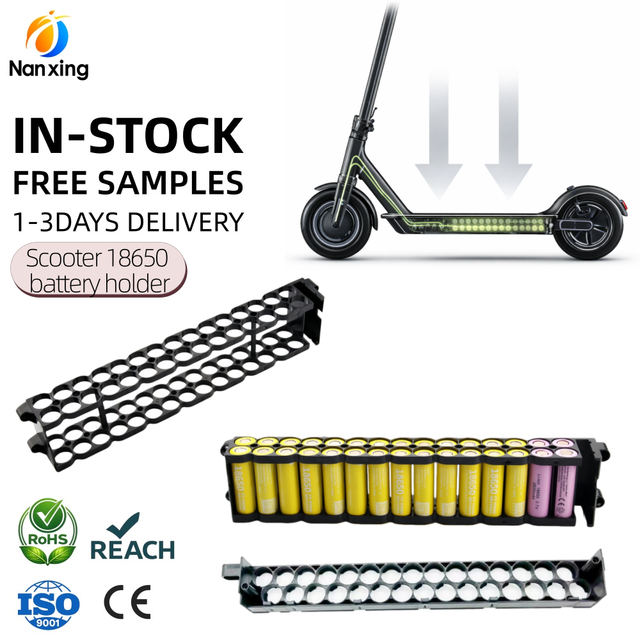 Hot Sale ABS PC Plastic Accessories 18650 Battery Holder Flame Retardant Fireproof Assembly Cell Bracket for Electric Scooter