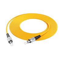 Kabel FC/UPC-FC/UPC SM Single Mode Simplex FTTH SM Single Mode Kuning untuk Fiber to the Home (FTTH) Pusat Data Perusahaan 1-5m