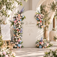 Mur de fleurs artificielles de luxe, arrangement floral pour arche de mariage, décoration pour fête de mariage, événement, cérémonie