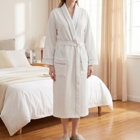 Peignoir en modal personnalisé pour femme, style hôtel 5 étoiles, manches longues, teint en pièce, avec cordon de serrage, séchage rapide, vente en gros