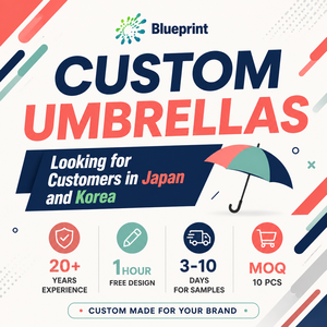 Parapluie de golf pliable droit mini de poche, ouverture automatique ou manuelle, style Japon Corée, personnalisable, vente en gros, OEM ODM, avec logo - Product Image 1