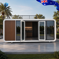 Rumah Kontainer Premium Grosir Desain Modern Apple Cabin untuk Penggunaan Sekolah/Kantor/Toko Tahan Angin & Korosi Konstruksi Kokoh