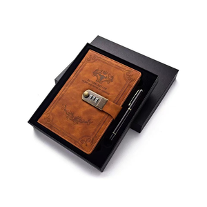 Cuaderno <span class=keywords><strong>de</strong></span> papelería A5 personalizado para chicas, juego <span class=keywords><strong>de</strong></span> cuadernos <span class=keywords><strong>de</strong></span> regalo, planificador <span class=keywords><strong>de</strong></span> estudiantes, cubierta dura <span class=keywords><strong>de</strong></span> papel Kraft, diario con cerradura - Product Image 4