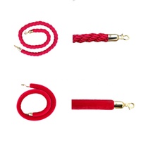 Poteaux de guidage de foule pour expositions muséales, barrières de délimitation avec corde rouge, poteaux de délimitation pour mariages et événements