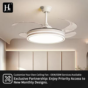 Modern White LED <b>Ceiling</b> <b>Fan</b> <b>with</b> <b>Light</b> and <b>Remote</b> 3-Color <b>Ceiling</b> <b>Fan</b> Lamp for Bedroom <b>Fan</b> <b>Light</b> - Product Image 6