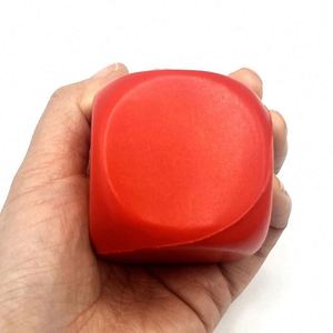 Custom Logo PU Foam Anti-Stress Round <b>Cube</b> Promotional Stress Relieve Ball for Automotive & Insurance - Product Image 2