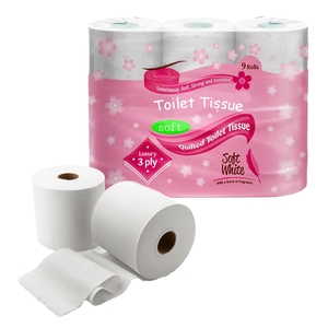 Papier toilette jetable Npp de bonne qualité, ultra doux, 2 plis, en pâte de bois vierge, rouleau standard, 32 rouleaux, modèle OEM - Product Image 1
