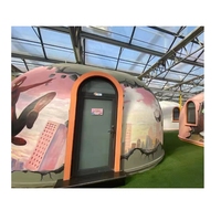 Dôme préfabriqué en EPS, construction rapide, résistant aux charges de neige, bâtiment modulaire assemblé pour le glamping, les campings, les hôtels et les complexes hôteliers