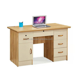 Fabricación de Muebles de Oficina, Escritorio de Madera con Cuatro Cajones, Mesa de Estudio, Escritorio Ejecutivo para Adultos - Product Image 4