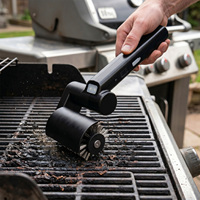 Brosse de nettoyage électrique rotative pour barbecue VERTAK 3.7V, rechargeable, à couple élevé, automatique et portative
