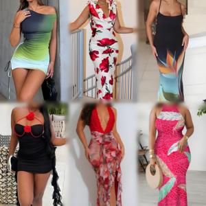 2026 Wholesale Women Clothing Carton <b>Boxes</b> <b>Mixed</b> Tops Bikinis Swimwear Dresses Assorted Fashion Apparel Bulk Cheap - Product Image 3