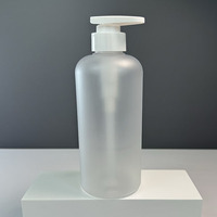 Flacon pompe en plastique mat rond vide pour lotion corporelle et après-shampoing, 500 ml, 300 ml, 16 oz, 10 oz – Emballage cosmétique vide