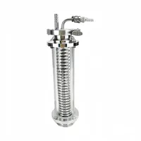 Condenseur de reflux sanitaire en acier inoxydable OEM, 2" OD64mm, avec dioptrie et dispositif de déphlegmateur à visée, pour serpentin de refroidissement de distillateur à raccord Tri-clamp