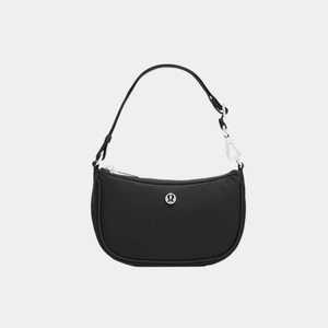 Sac fourre-tout mini en nylon pour femme Lulu's Home, fermeture éclair, décoration lettres, doux, petite taille, pour le travail, tendance printemps 2025 - Product Image 2