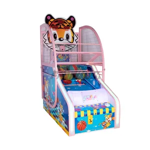 Máquina de juego de baloncesto para niños, máquina de tiro de baloncesto Arcade que funciona con monedas para niños comerciales de interior a la venta