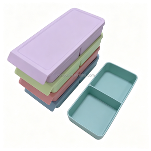 Bac à glaçons en silicone à larges compartiments 2/4/6/12 portions, empilable, réutilisable, moule à glace pour congélateur, outil de cuisine pour boissons fraîches - Product Image 3