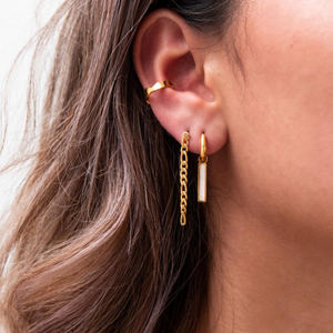 ROXI - Pendientes de Clip de Latón al por Mayor, Simples, Brillantes, Irregulares, sin Perforaciones, Estilo Moderno - Product Image 5