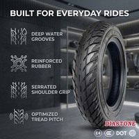 Pneus moto DIASTONE neufs 3.00-10, sans chambre à air, avec armature en acier, pour vélo électrique, scooter, et usage quotidien