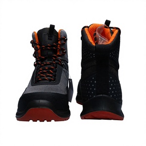 נעלי בטיחות תעשייתיות גבוהות נגד ריסוק עם מגן בוהן קומפוזיט ו-TPU לגברים ונשים - Product Image 2