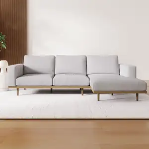 Nuovo Design di lusso moderno velluto tessuto soggiorno Set mobili minimalisti divani componibili componibili