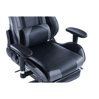 VANBOW 8204 Logo de broderie personnalisable Cool Grey Black Swivel Gaming Chair Massage Convertible Caractéristiques Acier inoxydable Métal