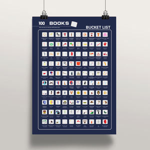 Personalizado debe leer 100 libros lista Fitness cero <span class=keywords><strong>película</strong></span> cartel mapa del mundo cartel con tubo - Product Image 4