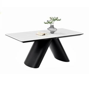 Modern Rectangular Villa Home Furniture with natural marble for <b>Dinners</b> Home Dining Room Furniture Dining Table <b>Set</b> - Product Image 2