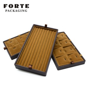 FORTE 3 capa personalizado logotipo de la joyería caja de terciopelo, caja de joyería, con cinta con logo de impresión - Product Image 3