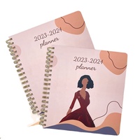 Cahiers à spirales en papier B5 Sidaixue, couverture rigide, impression couleur personnalisée, journaux d'objectifs et de plans 2026 avec onglets mensuels