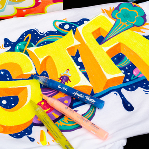 STA Acryl-Trockenmarker-Set zum Schreiben auf Papier, Glas, Stoff, Metall, Kunststoff für Graffiti-Kunst Permanenter Farbmarker - Product Image 5