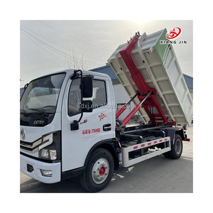 Camión de basura tipo carro Dongfeng usado asequible Camión de basura tipo brazo de <span class=keywords><strong>gancho</strong></span> pequeño de 7 toneladas de <span class=keywords><strong>segunda</strong></span> <span class=keywords><strong>mano</strong></span> - Product Image 1