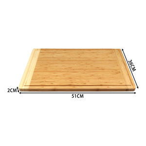 Planche à découper en bambou extra large Planches à découper en bois pour viande <span class=keywords><strong>de</strong></span> dinde BBQ Légumes Fruits Bloc <span class=keywords><strong>de</strong></span> boucher en bois Planche à découper - Product Image 2