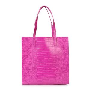 Women's Fashion Carry Bag Crafted In Faux Leather With Dual Handles <b>ZIP</b> <b>Fastening</b> For Shopping Travel Work Casual Wear Wholesale - Product Image 2