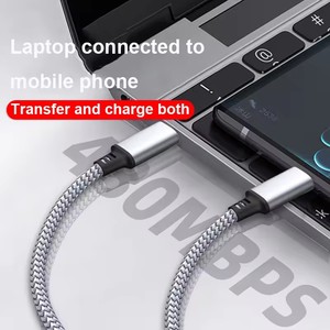 <span class=keywords><strong>สาย</strong></span><span class=keywords><strong>ชาร์จ</strong></span> USB Type C 2หัวชนิด C, <span class=keywords><strong>สาย</strong></span> USB Type C แบบถักชนิด C - Product Image 4