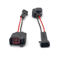 Harnais de raccordement pour injecteur de carburant EV6 vers MULTEC 2 broches en cuivre, étanche IP67, prise 12V 15A pour mise à niveau du système de carburant automobile