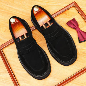 Chaussures habillées professionnelles en cuir véritable pour hommes, à enfiler, avec absorption des chocs, antidérapantes, respirantes et imperméables, idéales pour le bureau et la carrière - Product Image 5