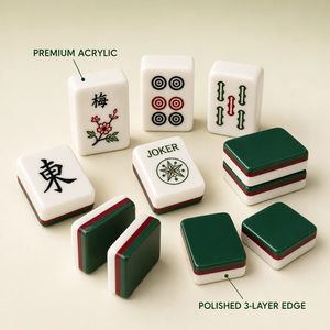 Juego de Mahjong Americano Portátil Moderno de 160 Piezas para 4 Jugadores, Personalizado con Grabado Acrílico y Etiqueta Privada, con Empaque Personalizado - Product Image 2