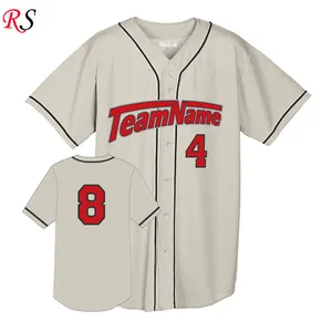 2020设计自己的品牌定制徽标廉价批发运动棒球球衣