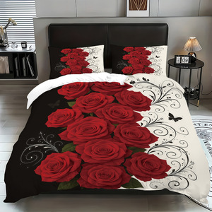 Juego de Funda Nórdica Personalizable de Tres Piezas con Estampado Digital, Fundas de Almohada Cepilladas, Textiles para el Hogar, Comercio Exterior - Product Image 6