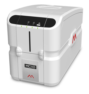 Elegante Avant-Garde Mc110 Impresora de tarjetas de identificación de PVC de doble cara Mini automática 300dpi Resolución Ethernet Plástico para uso en la oficina - Product Image 6