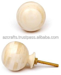 Perilla de puerta de hueso de cuerno Natural, accesorio de Hardware de diseño moderno para dormitorio, cocina, baño, sala de estar, Hotel, fabricado en India - Product Image 6