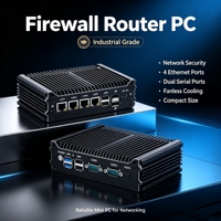 Routeur pare-feu industriel à faible bruit N100 N150 N305 pour les petites entreprises, les cafés, les magasins, accès Internet stable, passerelle de sécurité VPN
