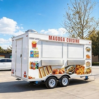 Remorques et camions de restauration mobiles pour cuisines à service complet aux États-Unis, vente de beignets, hot-dogs, pizzas et glaces, spécialisés dans la vente de snacks