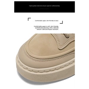 <b>Hot</b> Sale Retro Patchwork Breathable Thick Sole 5cm Height Increasing Fashion Men Platform Sneakers - Product Image 6