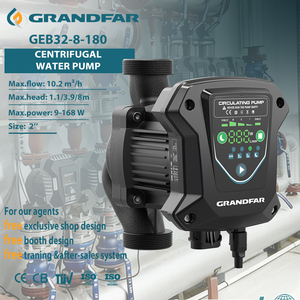 Bomba de Circulación de Agua Caliente de Conversión de Frecuencia Grandfar GEB32-8-180 de Alta Potencia, 8m de Altura, 10.2m³/h, Automática, Silenciosa, Agua Limpia Instantánea, 9-168W - Product Image 1